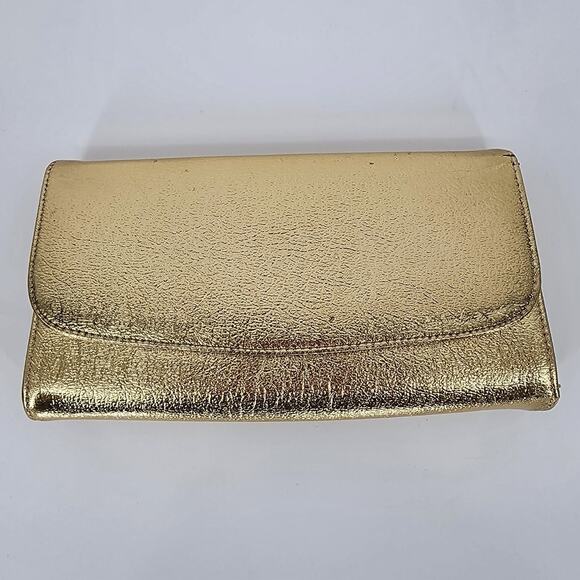 Vintage Gold Metallic Clutch Purse - Picture 14 of 14